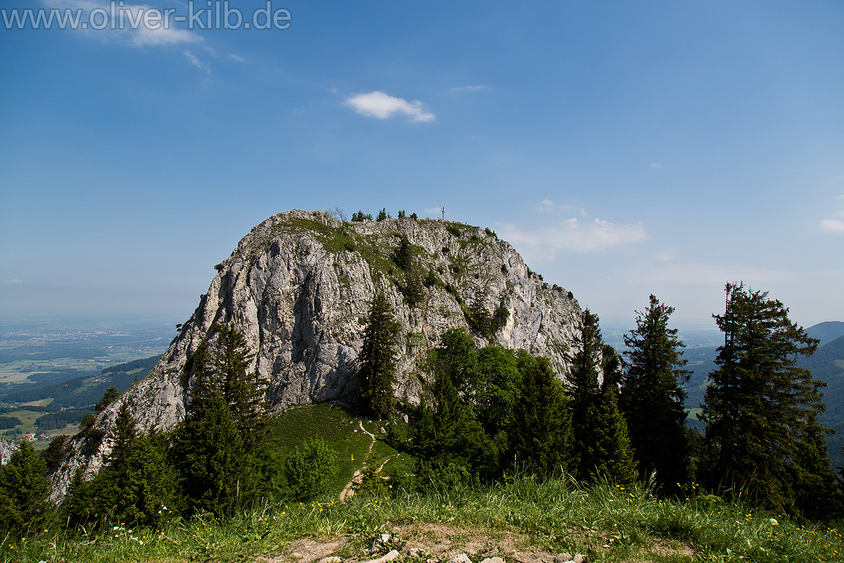 Am Gipfel des Heubergs.