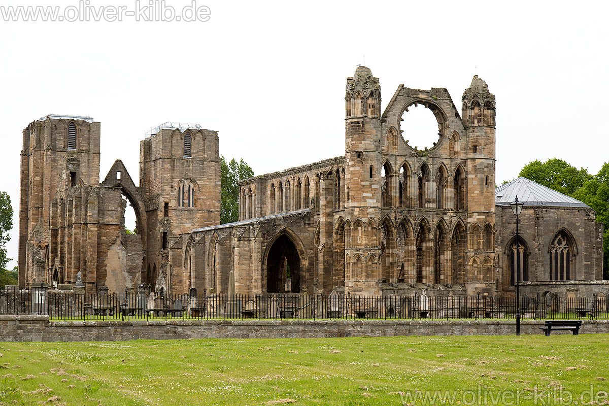 Die verfallene Kathedrale von Elgin.