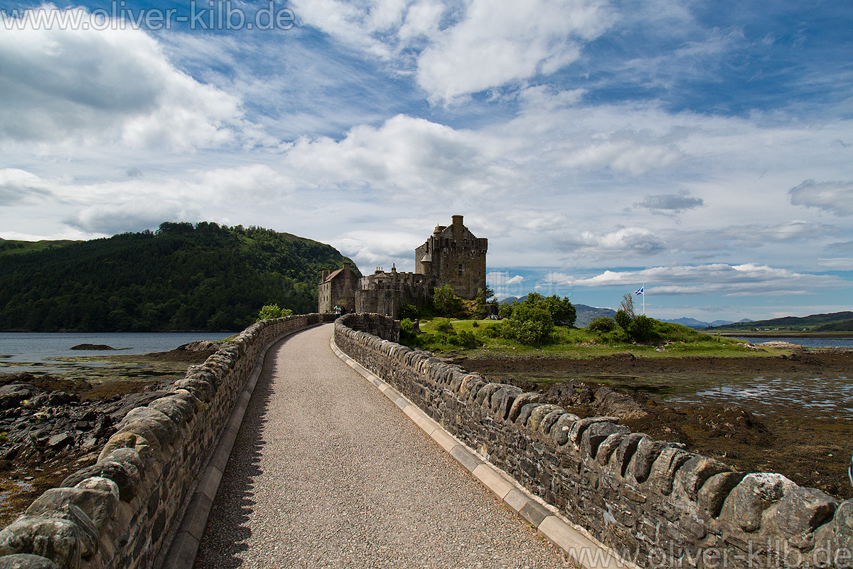 Brücke zum Eilean Donan Castle.