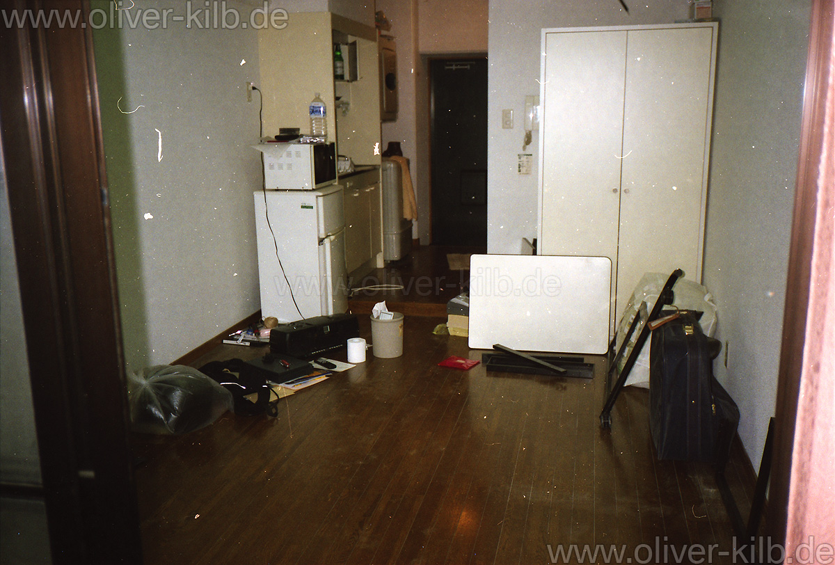 Mein Zimmer bei der Abreise.