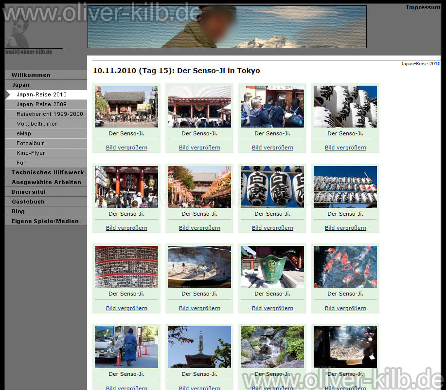 Neues Homepage-Design 2013.