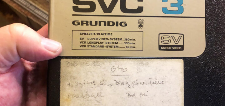 Eine SVC 3 Kassette für Grundig SVR.