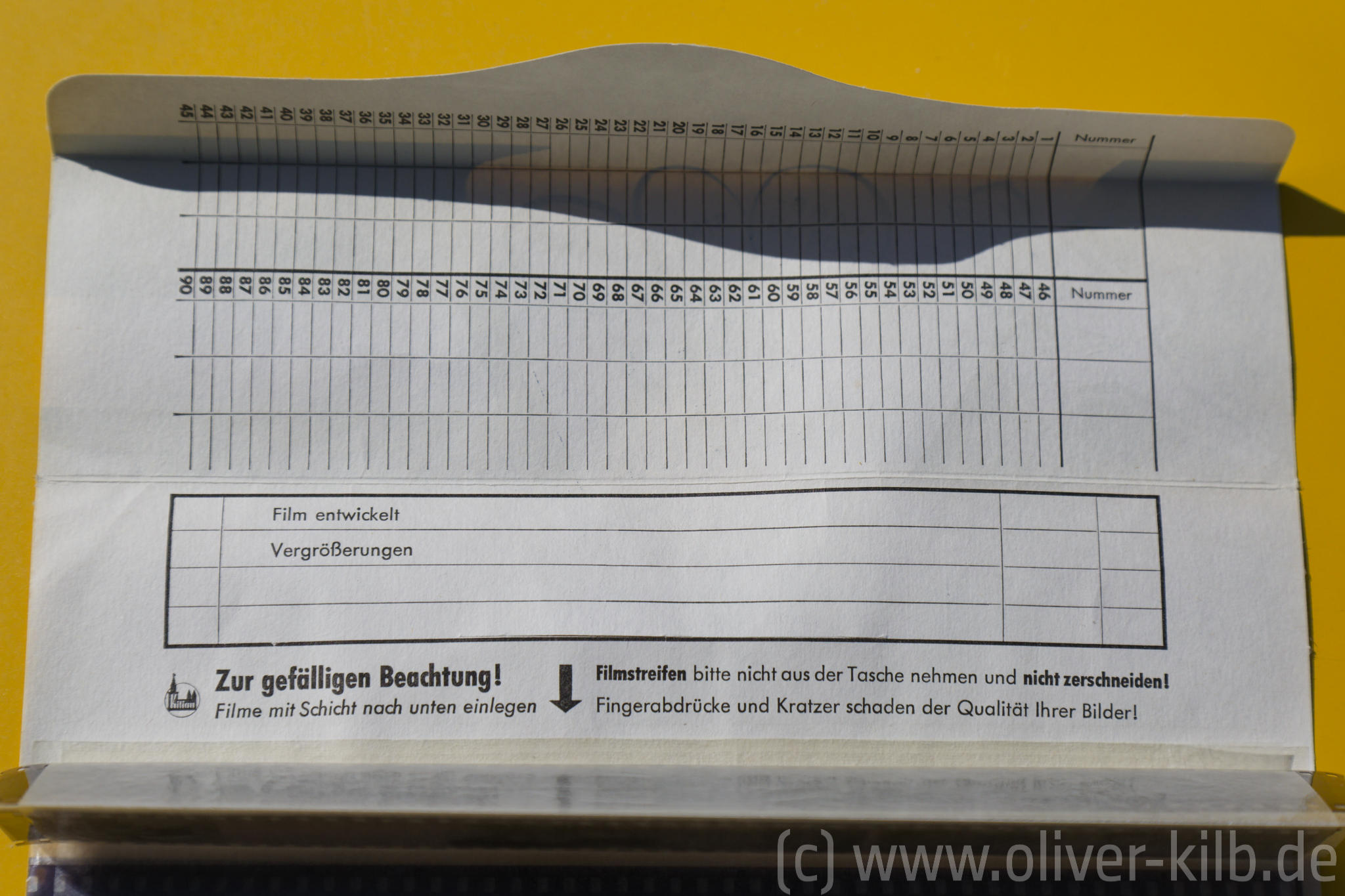 Zur gefälligen Beachtung!
