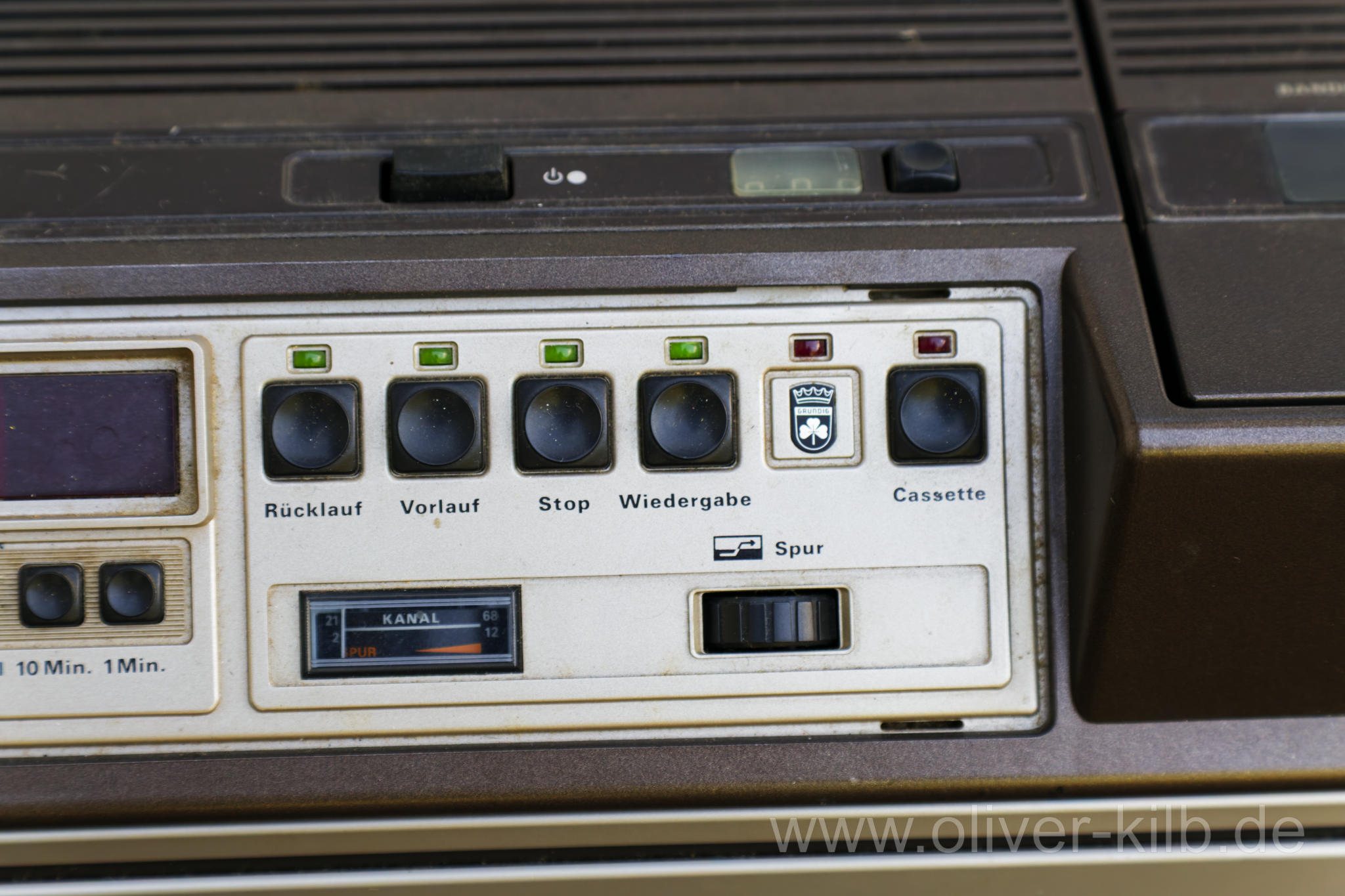 Grundig SVR 4004 Bedienpanel für Wiedergabe.