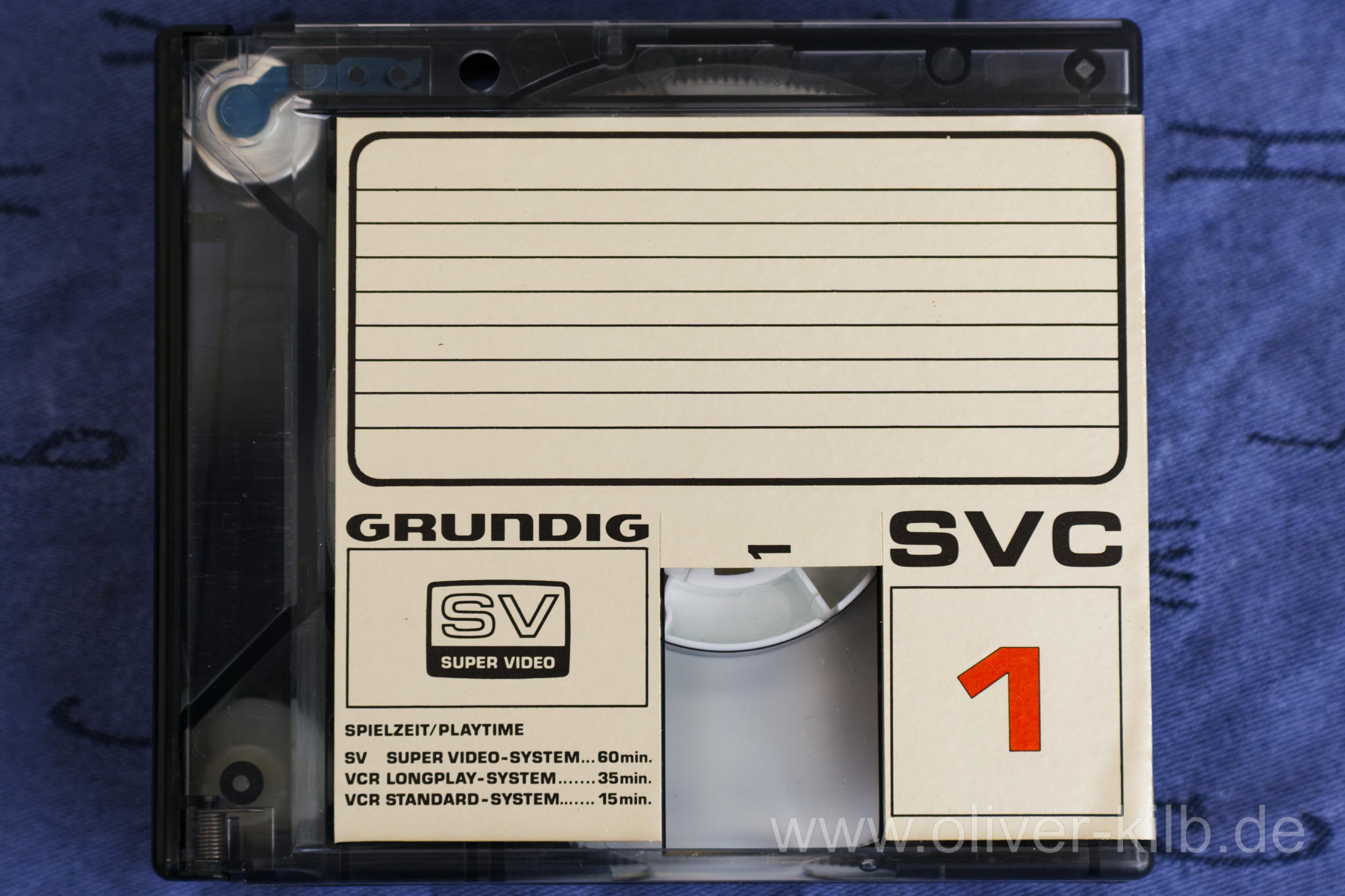 Grundig SVC 1 Kassette für Super Video.