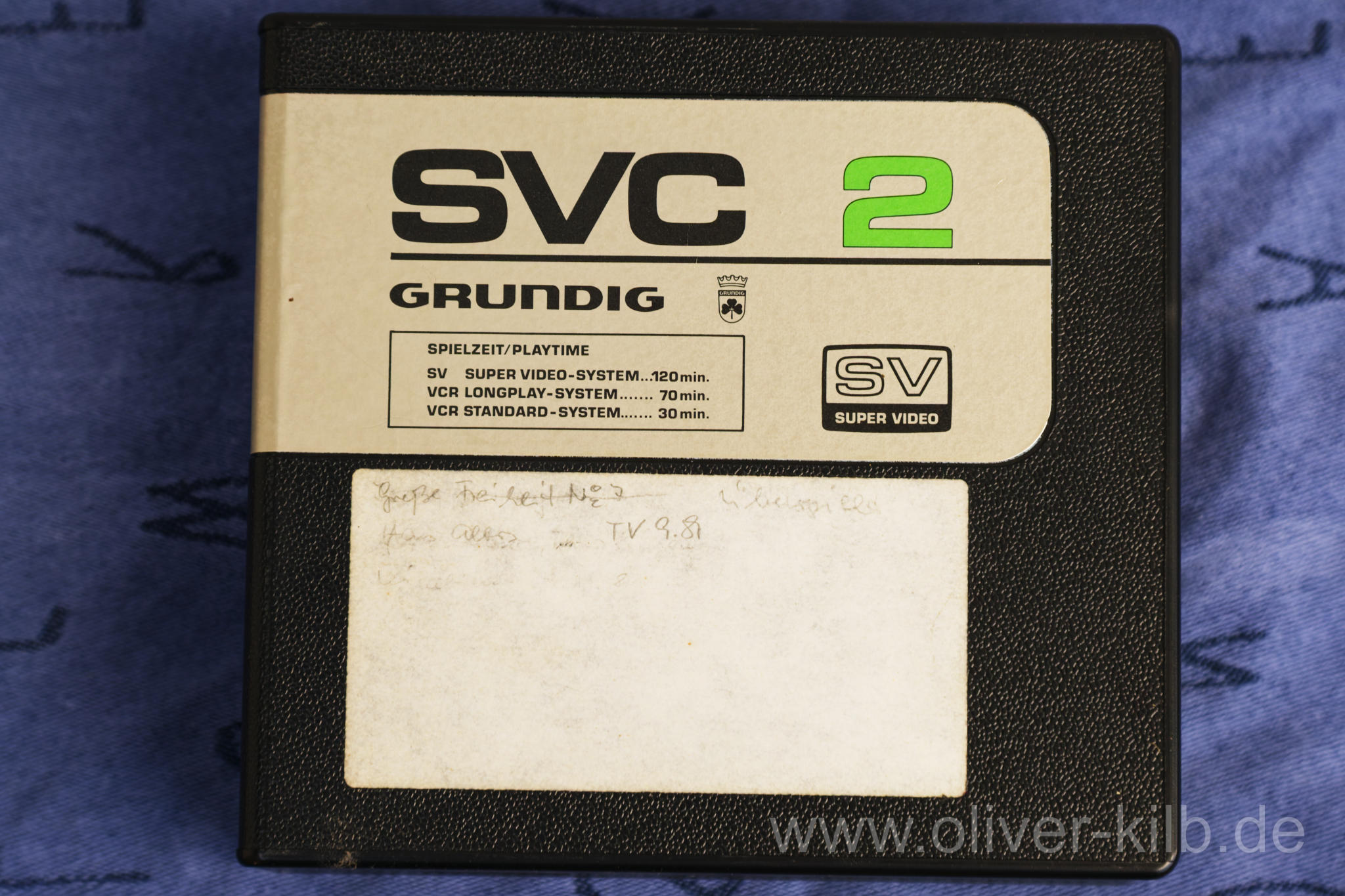 Grundig SVC 2 Kassette für Super Video.