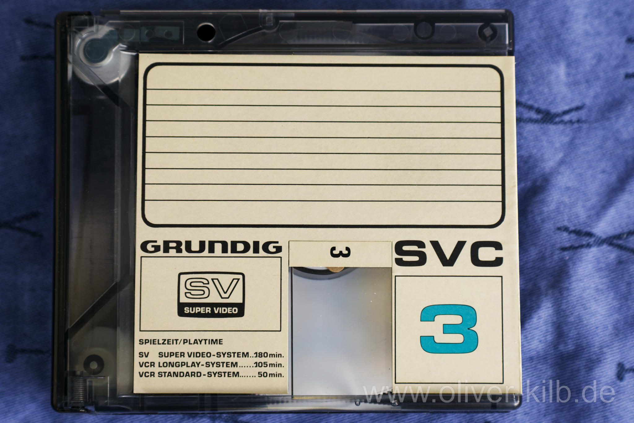 Grundig SVC 3 Kassette für Super Video.