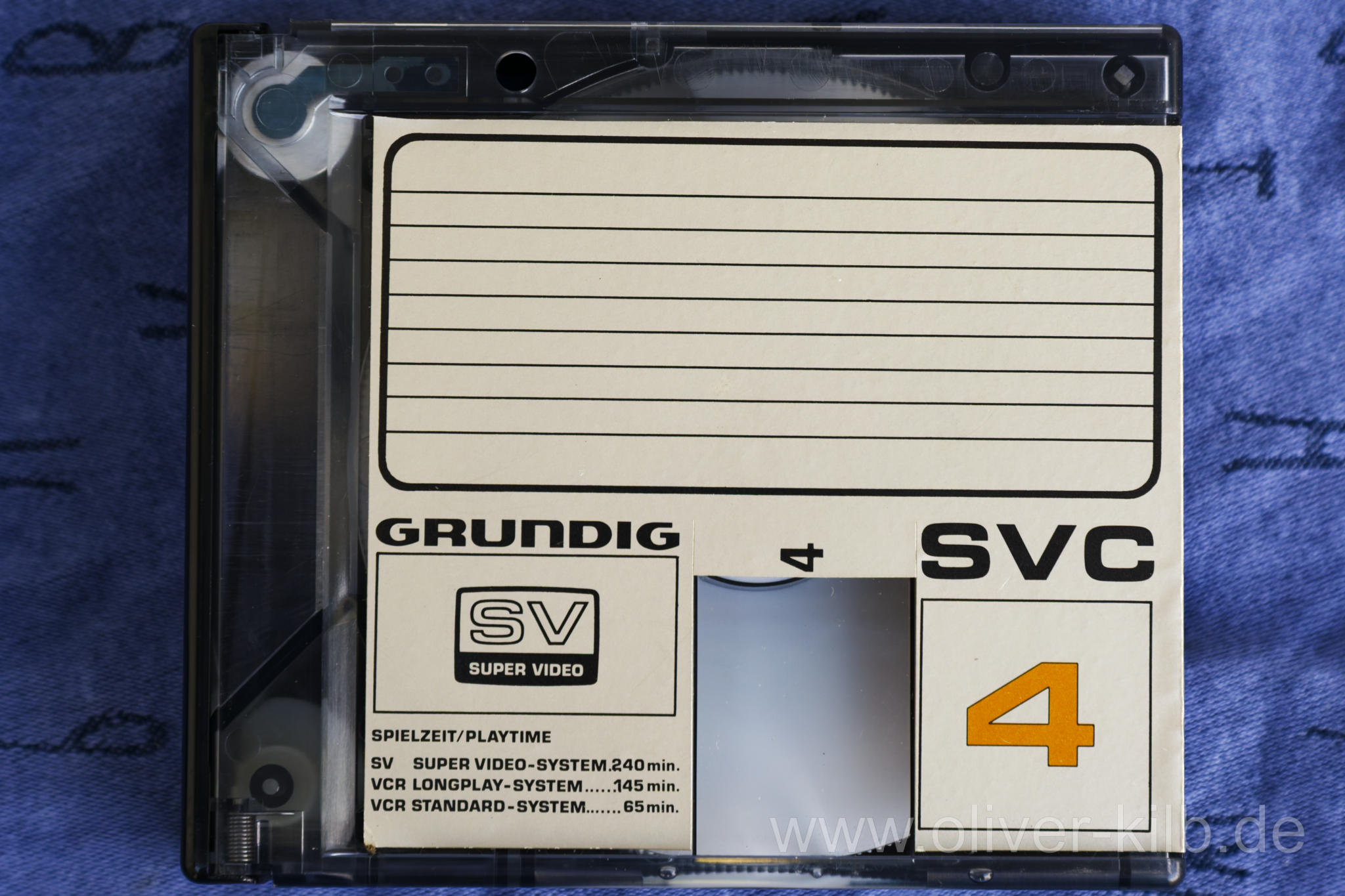 Grundig SVC 4 Kassette für Super Video.