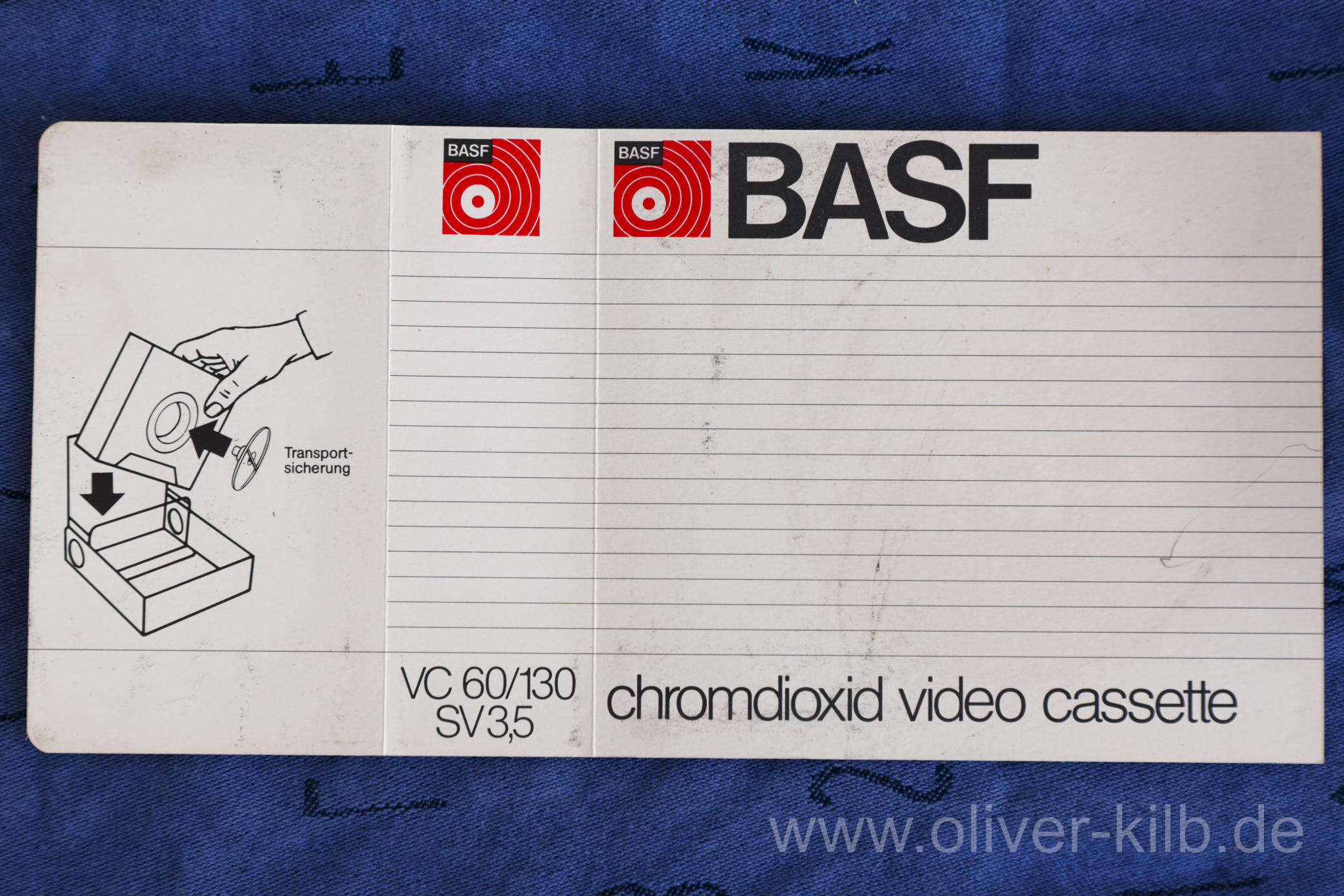 BASF SVC 3,5 Kassette für Super Video.