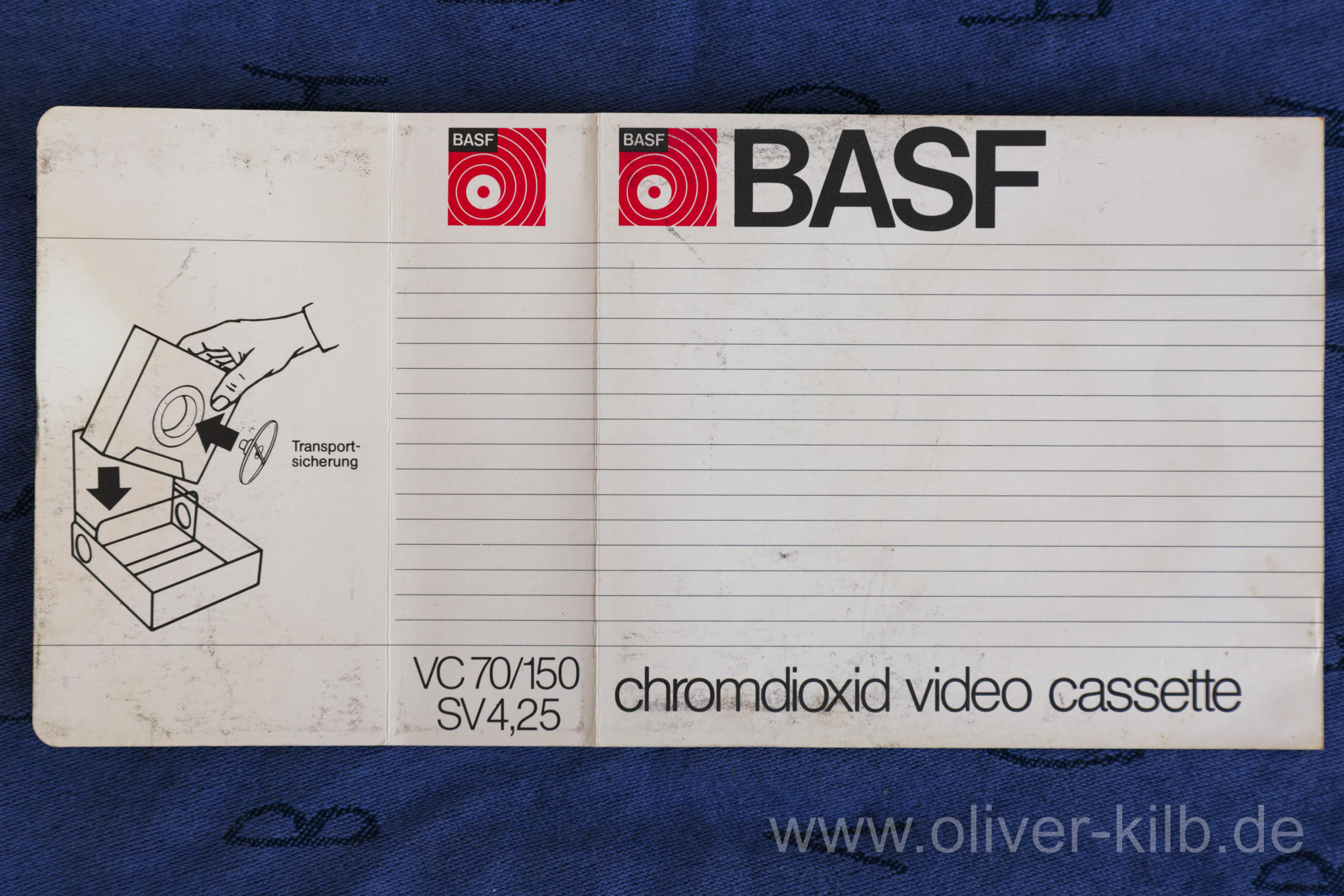 BASF SVC 4,25 Kassette für Super Video.
