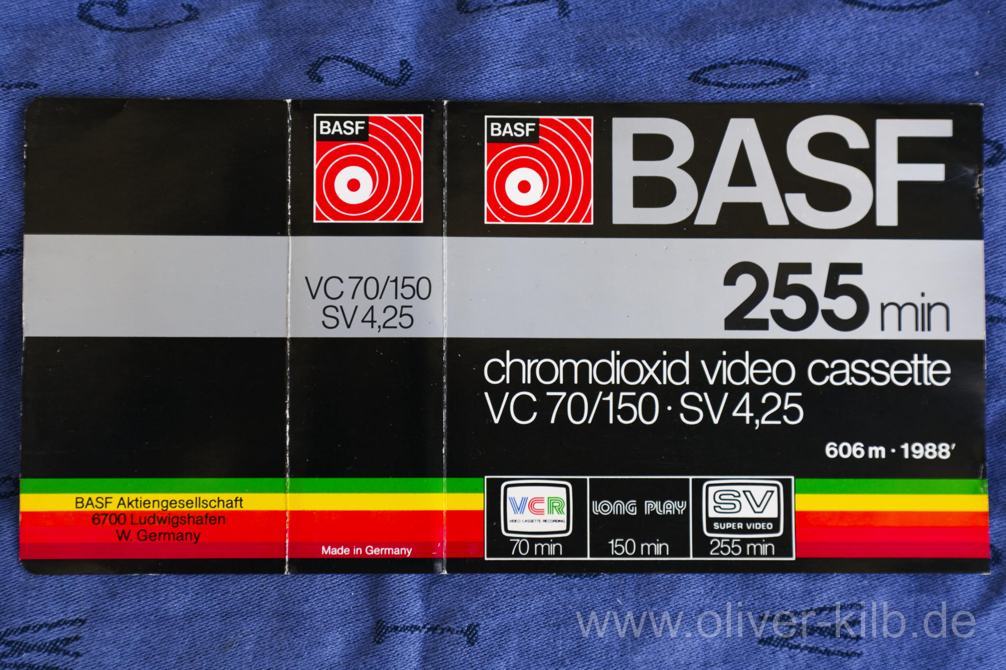 BASF SVC 4,25 Kassette für Super Video.