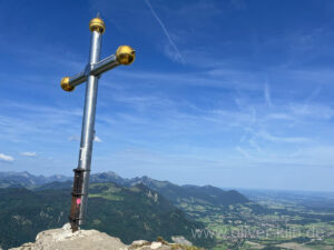 Blick vom Kranzhorn in den Chiemgau.