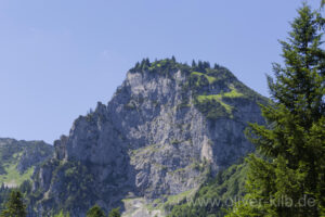 Blick Richtung Achselköpfe.