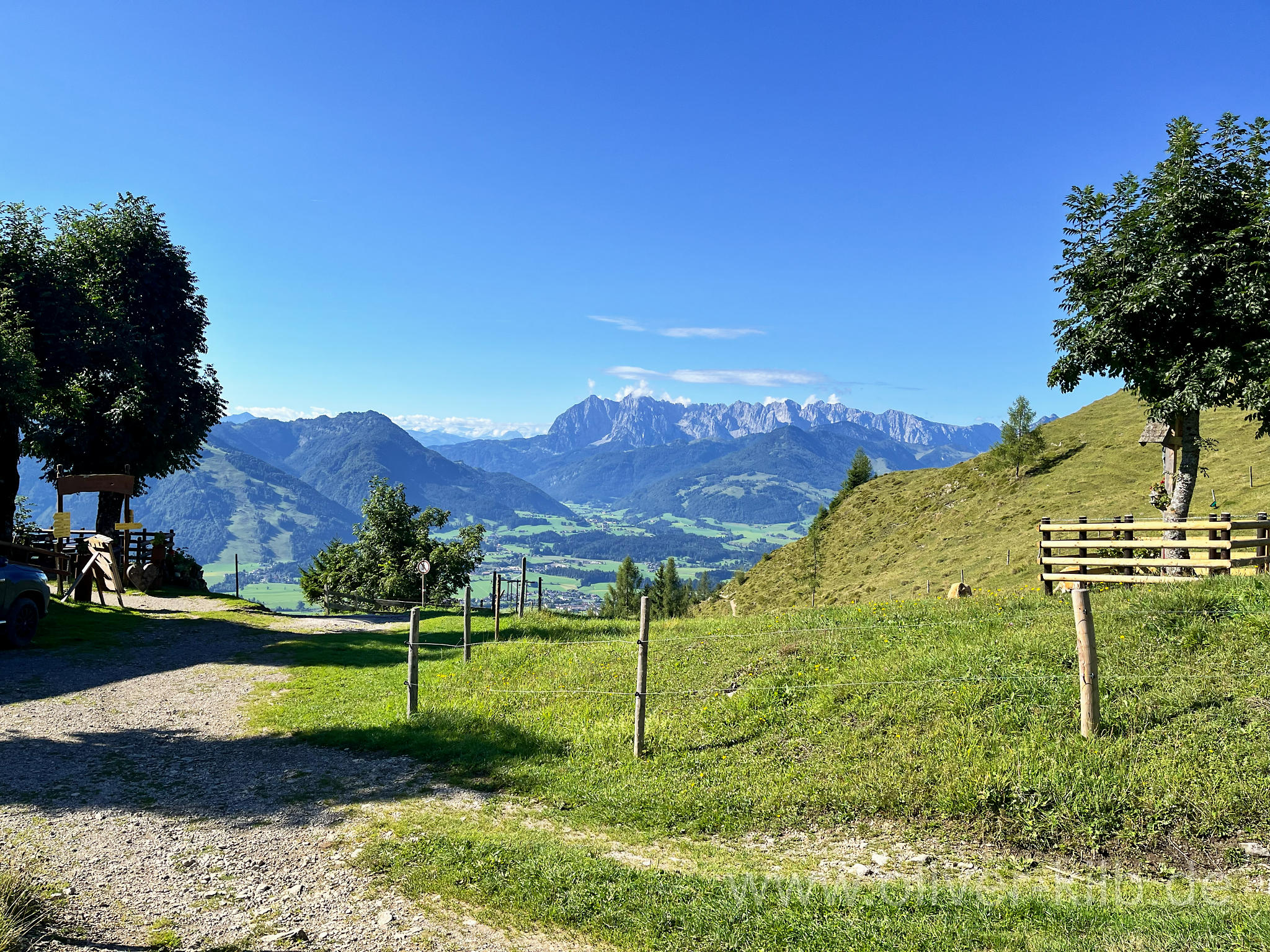 Blick von der Taubenseehütte.