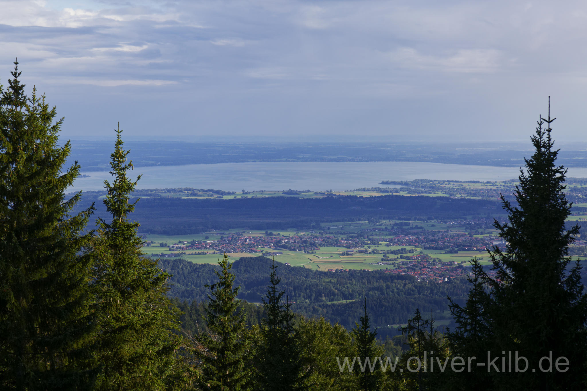 Blick auf den Chiemsee.